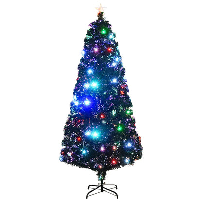 Vorbeleuchteter Weihnachtsbaum mit Ständer und LED 180 cm Glasfaser