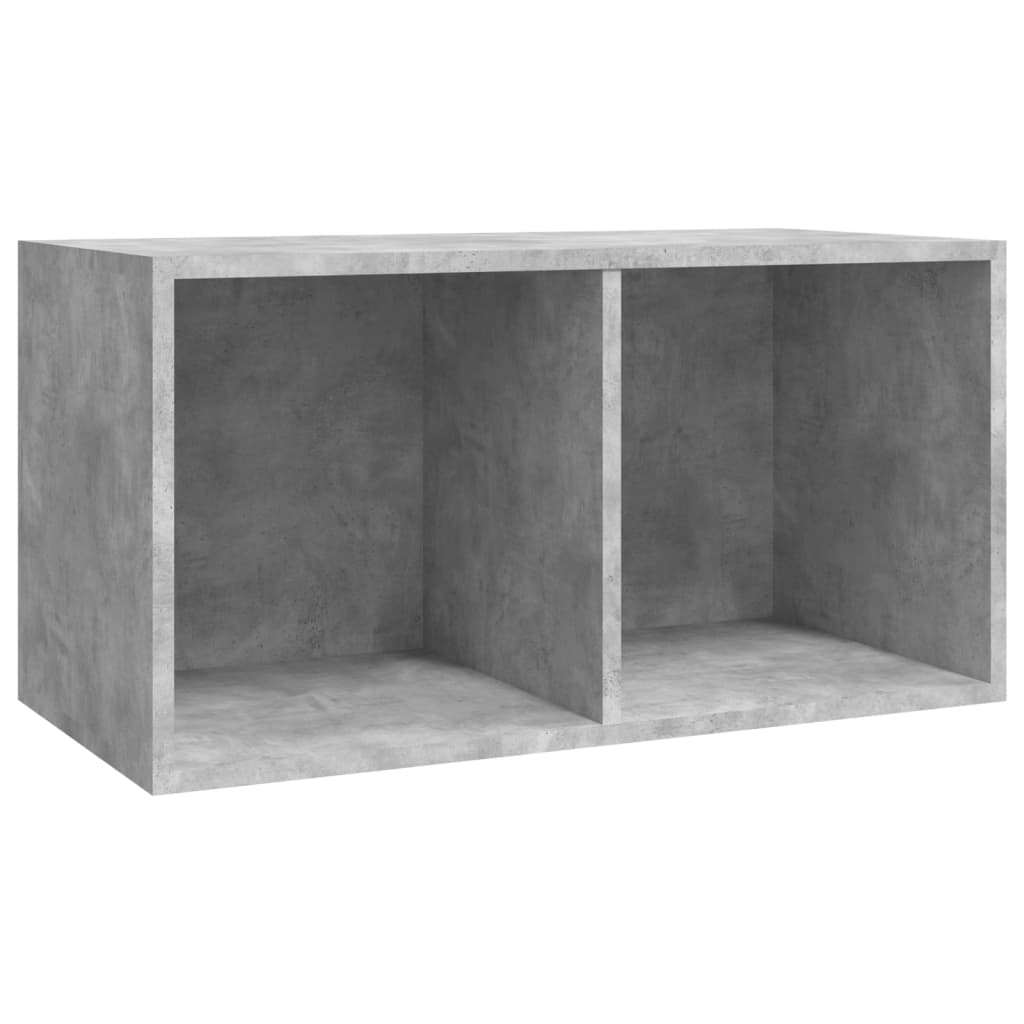Schallplatten-Aufbewahrungsbox Betongrau 71x34x36 cm
