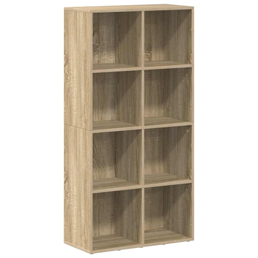 Bücherregal/Sideboard Sonoma-Eiche 66×30×130 cm Holzwerkstoff
