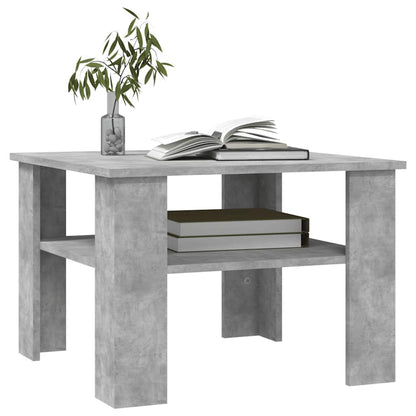 Couchtisch Betongrau 60x60x42 cm Holzwerkstoff