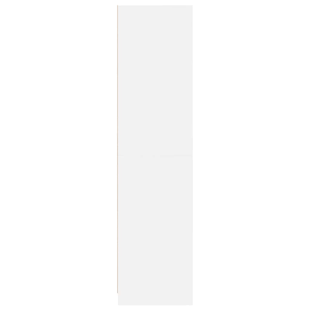Kleiderschrank Weiß 50x50x200 cm Holzwerkstoff