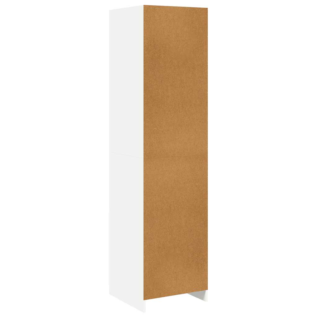 Kleiderschrank Weiß 50x50x200 cm Holzwerkstoff