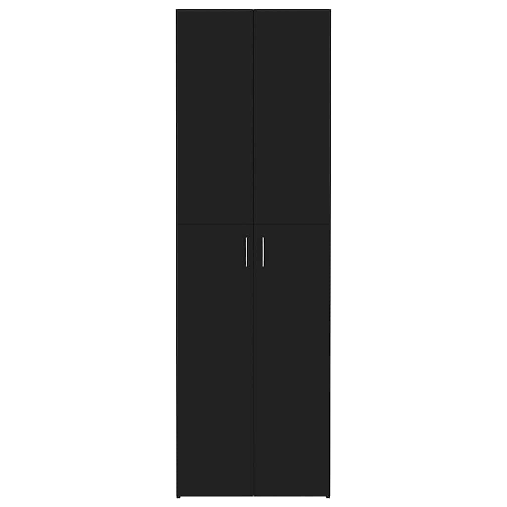 Büroschrank Schwarz 60x32x190 cm Holzwerkstoff