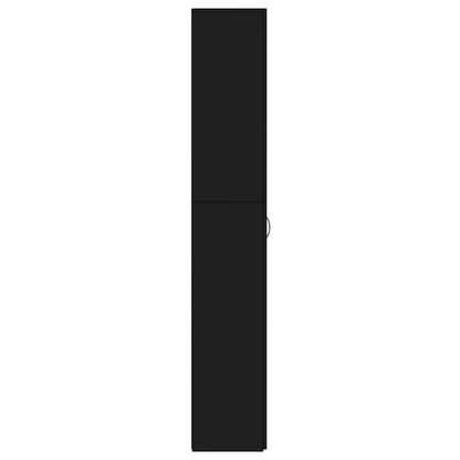 Büroschrank Schwarz 60x32x190 cm Holzwerkstoff