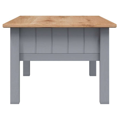 Couchtisch Grau 100x60x43,5 cm Massivholz Panama-Kiefer