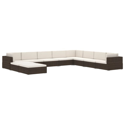 Modular-Sofa-Eckteil 1 Stk. + Auflagen Poly Rattan Schwarz