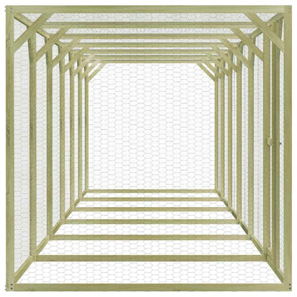 Hühnerkäfig 1,5x9x1,5 m Imprägniertes Kiefernholz