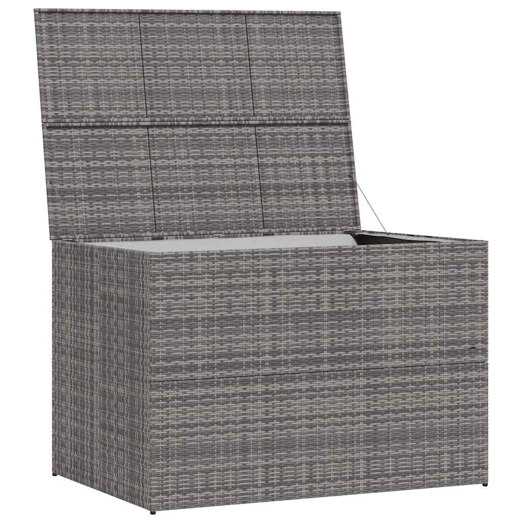 Garden-Auflagenbox Grau 150x100x100 cm Poly Rattan