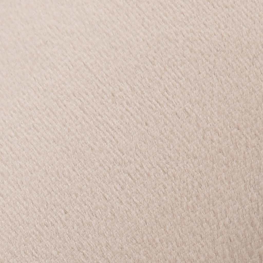 Hocker Aprikose und Golden Samt 28 x 36 cm