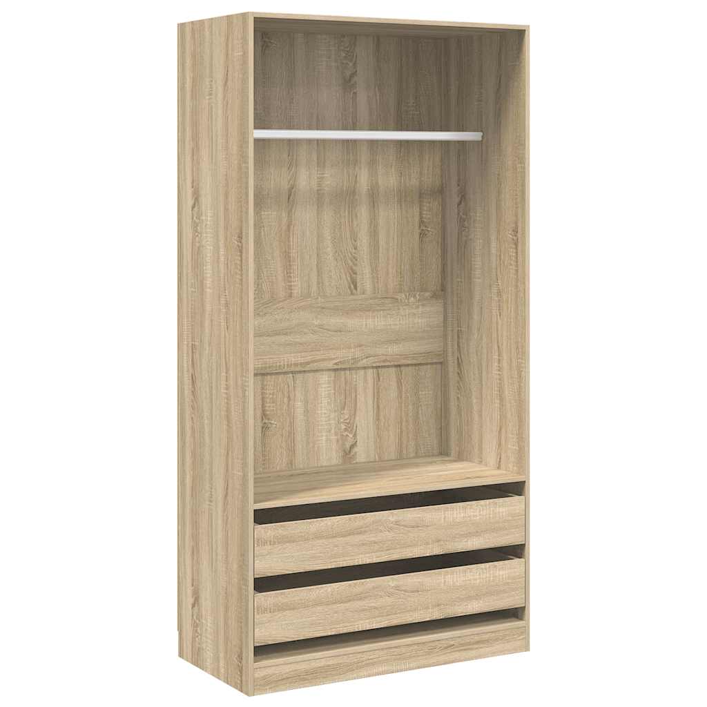 Kleiderschrank Sonoma-Eiche 100x50x200 cm Holzwerkstoff