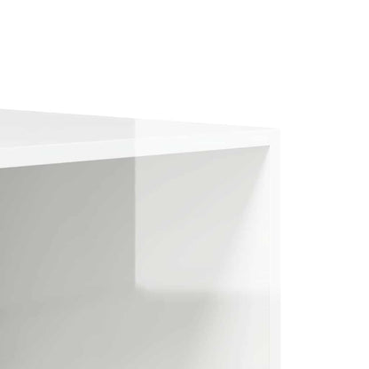 Kleiderschrank mit Schubladen Hochglanz-Weiß 50x50x200 cm