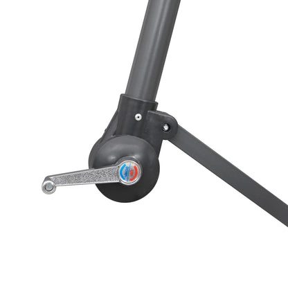 Ampelschirm Terrakottarot 3 m Aluminium-Mast