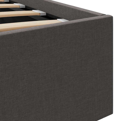 Stauraumbett Hydraulisch Dunkelgrau Stoff 180×200 cm