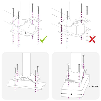 Ausziehbare Seitenmarkise 100x300 cm Rot