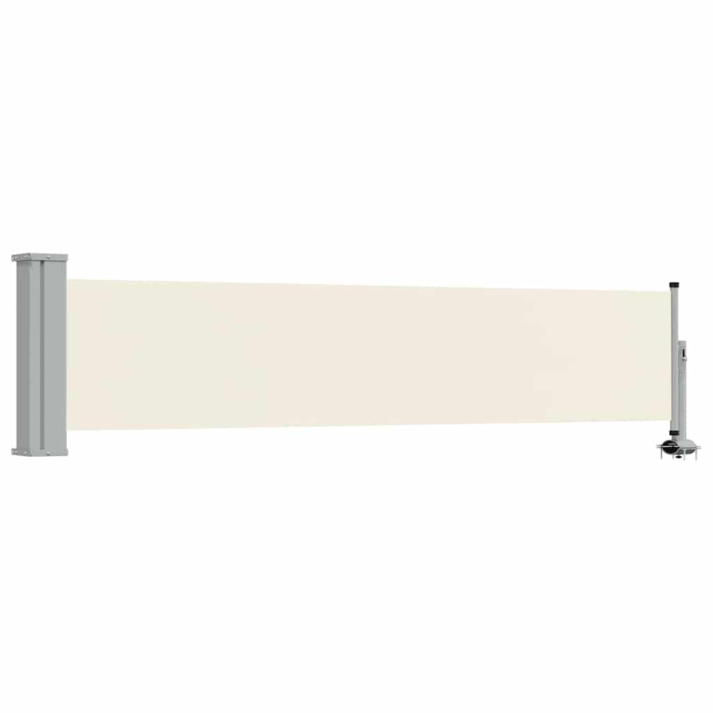 Ausziehbare Seitenmarkise 60×300 cm Creme