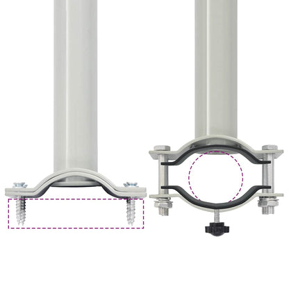 Ausziehbare Seitenmarkise 60×300 cm Creme