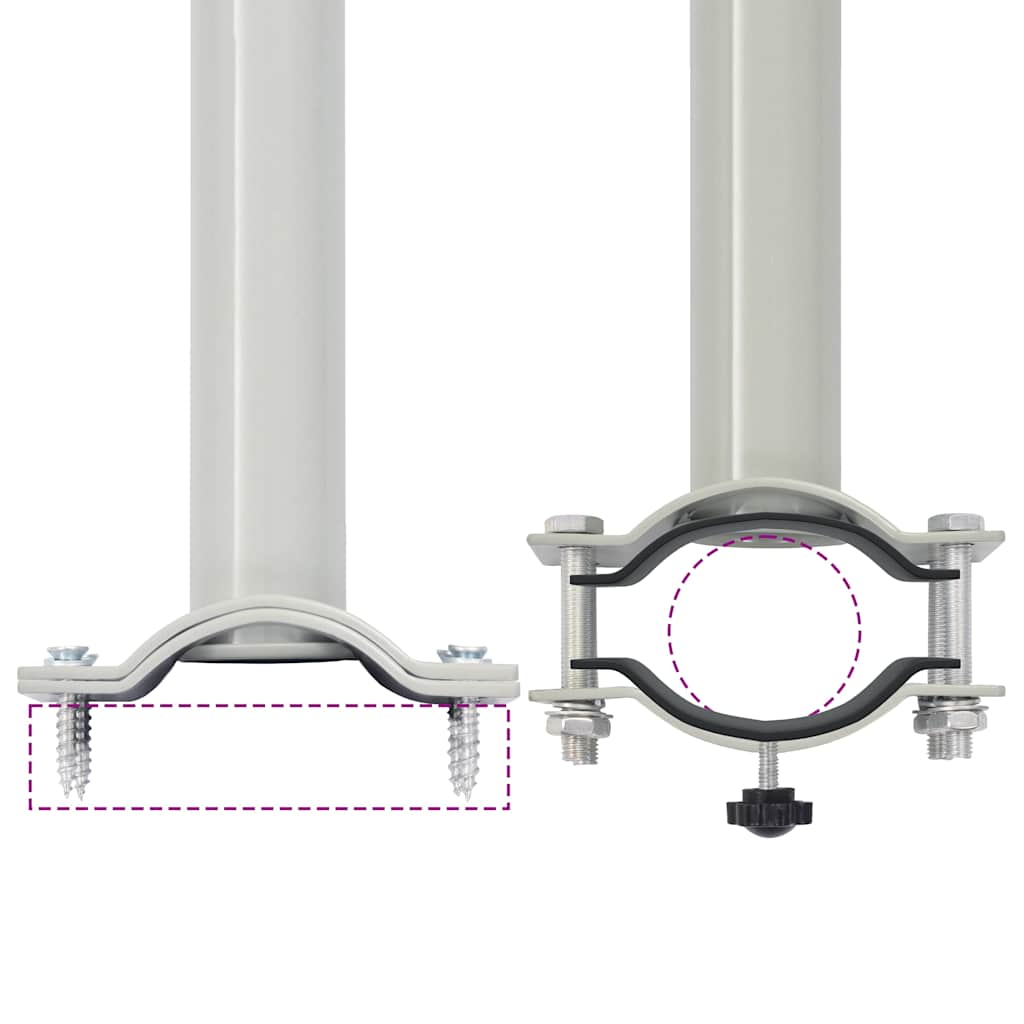 Ausziehbare Seitenmarkise 60×300 cm Grau