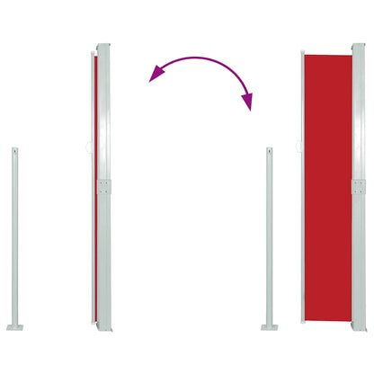 Ausziehbare Seitenmarkise 170×300 cm Rot