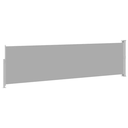 Ausziehbare Seitenmarkise 140×500 cm Grau