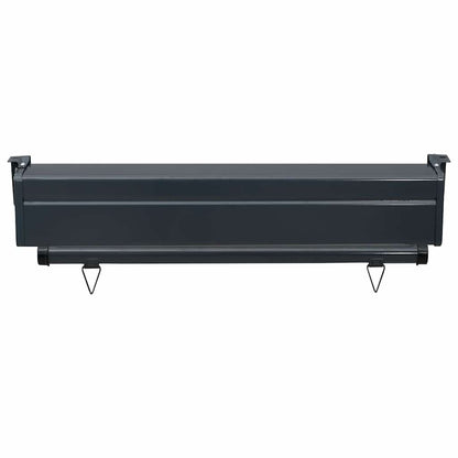 Balkon-Seitenmarkise 85x250 cm Braun