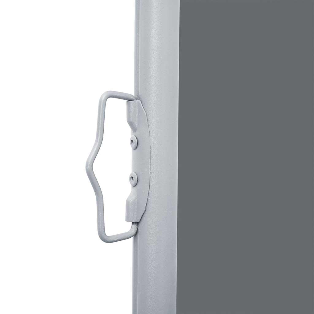 Ausziehbare Seitenmarkise Doppelt 170 x 600 cm Anthrazit