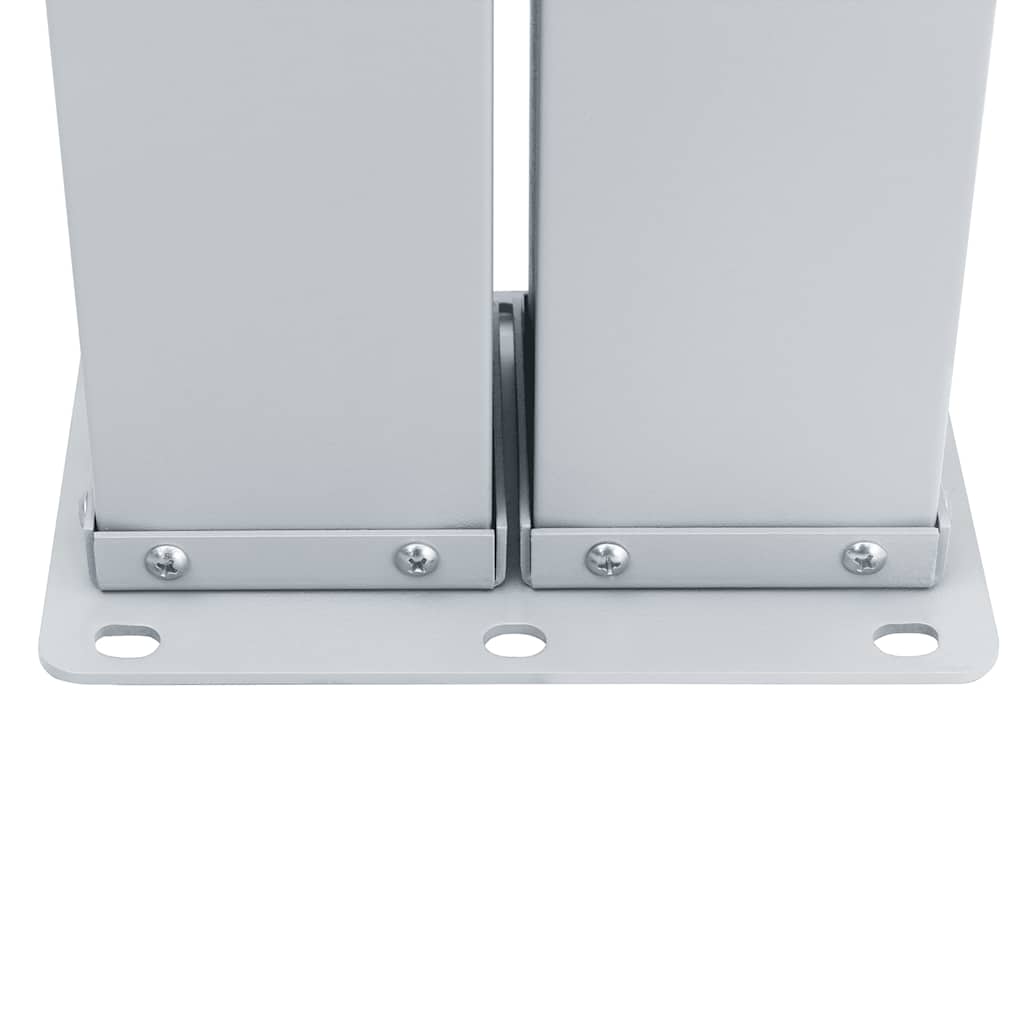 Ausziehbare Seitenmarkise Doppelt 170 x 600 cm Anthrazit