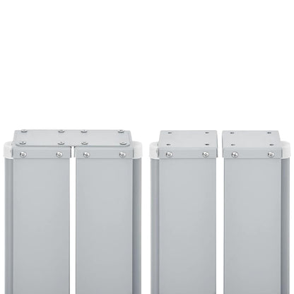 Ausziehbare Seitenmarkise Doppelt 170 x 600 cm Anthrazit