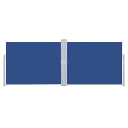 Ausziehbare Seitenmarkise Blau 140 x 1000 cm