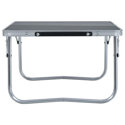 Klappbarer Campingtisch Grau Aluminium 60 x 40 cm