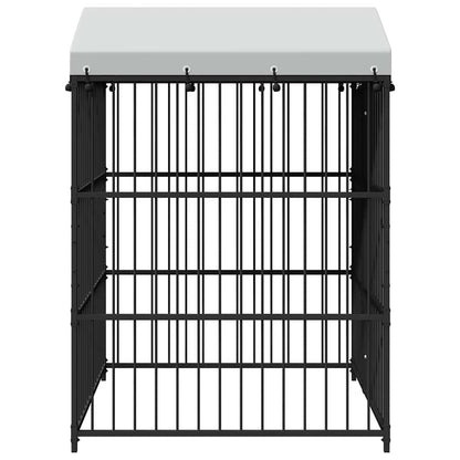 Outdoor-Hundezwinger mit Überdachung 150 x 150 x 200 cm