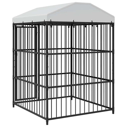 Outdoor-Hundezwinger mit Überdachung 150 x 150 x 200 cm