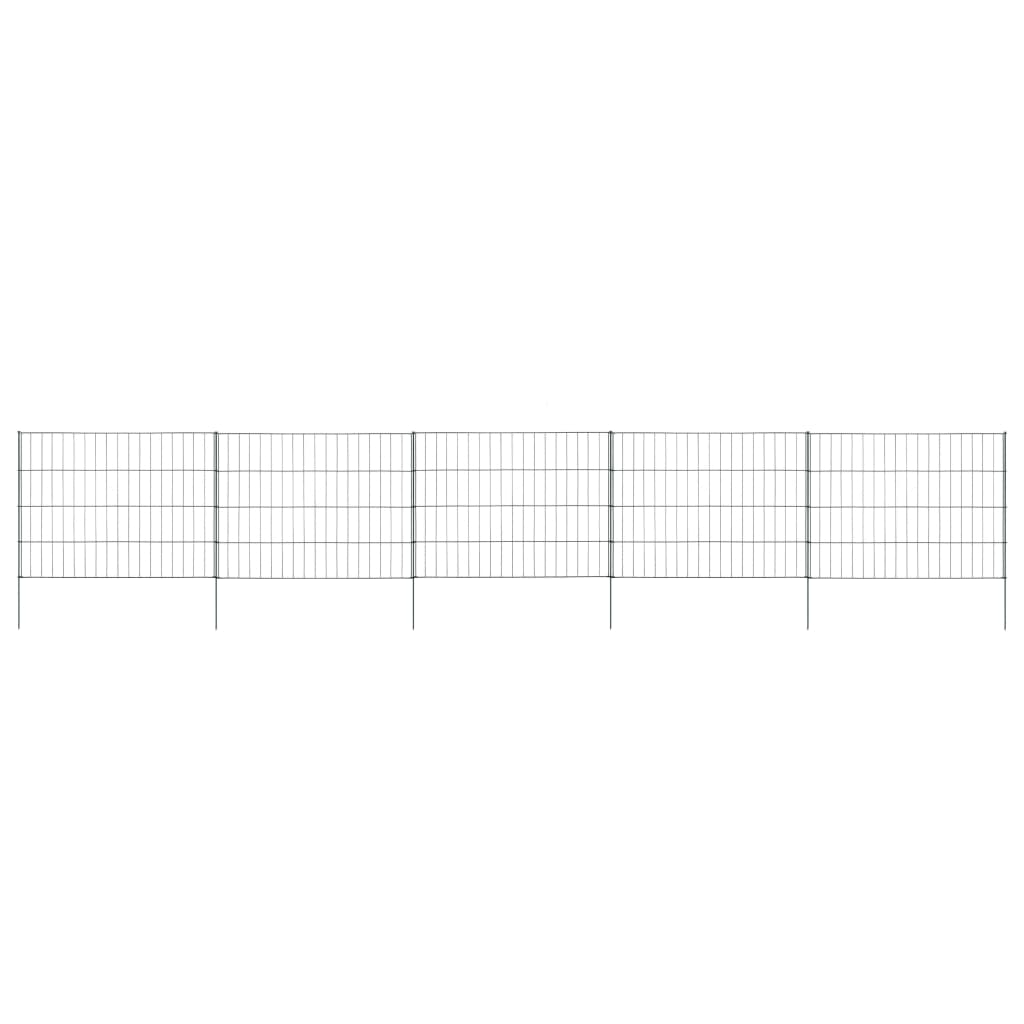 Gartenzaun Set 115x79 cm Grün