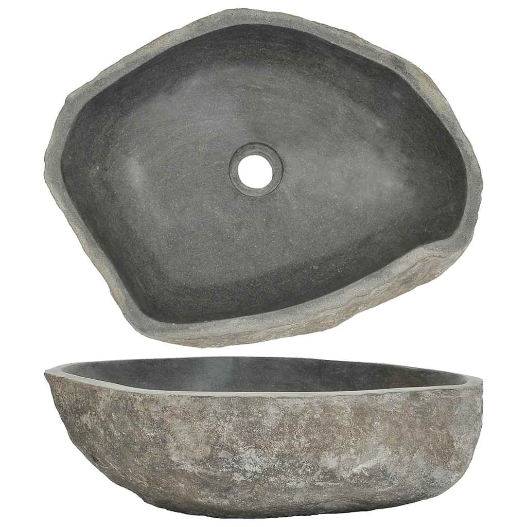 Waschbecken Flussstein Oval (45-53)x(34-41) cm