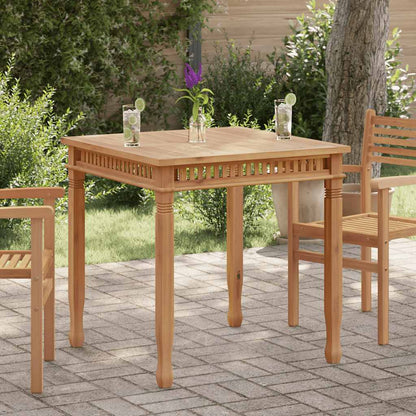 Garten-Esstisch 80x80x80 cm Massivholz Teak
