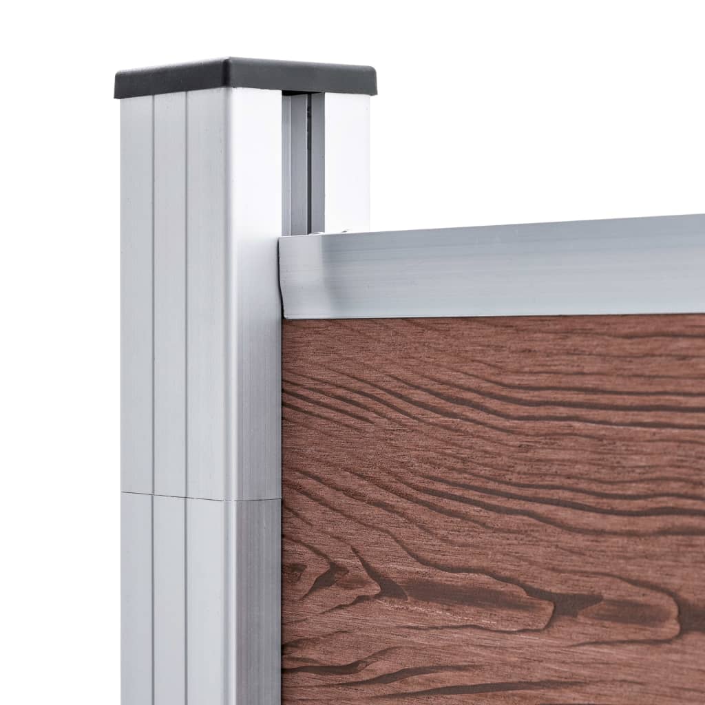 Gartenzaun WPC 1564x186 cm Braun