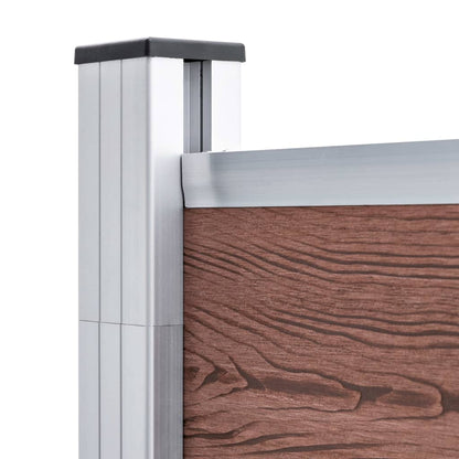 Gartenzaun WPC 1564x186 cm Braun