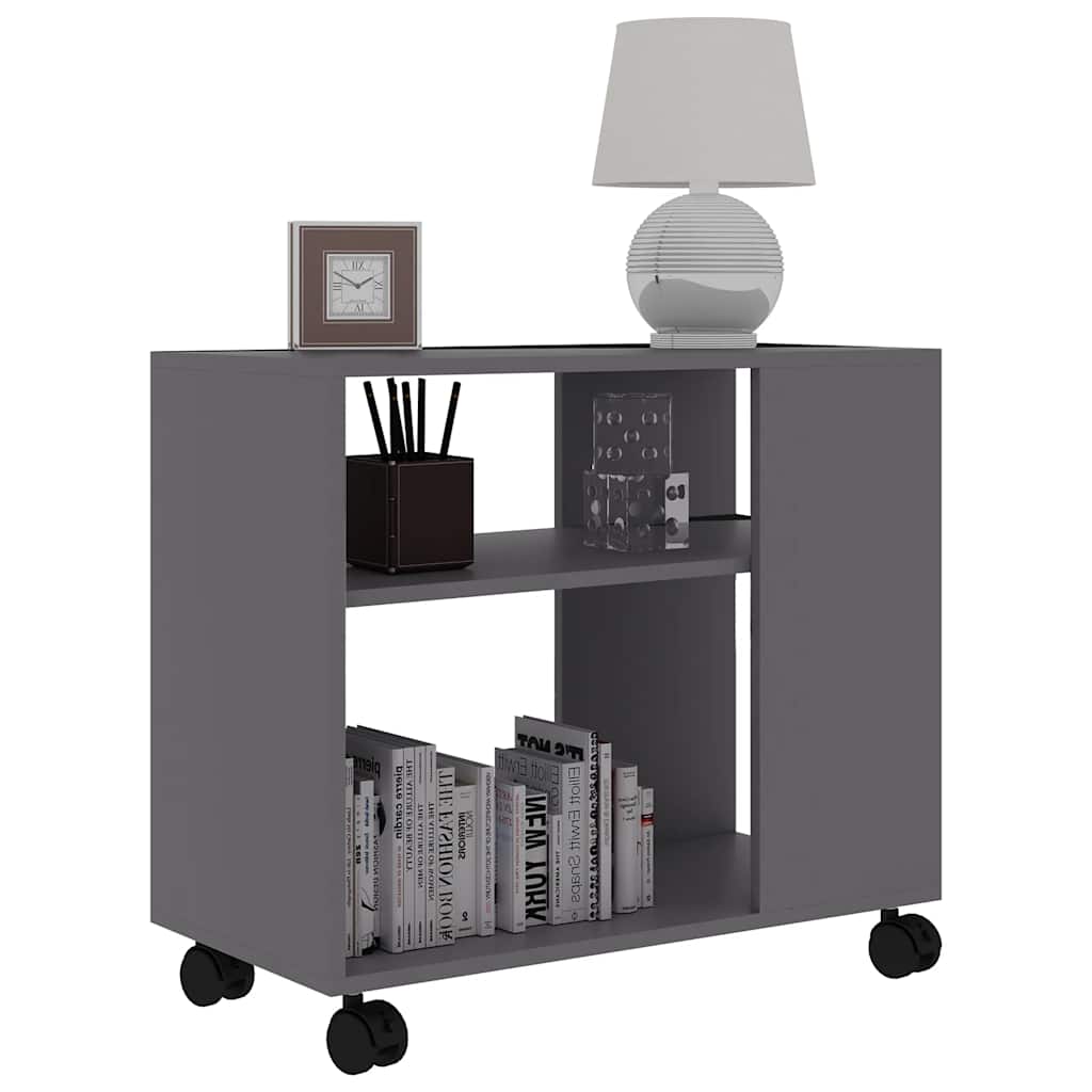 Beistelltisch Grau 70x35x55 cm Holzwerkstoff