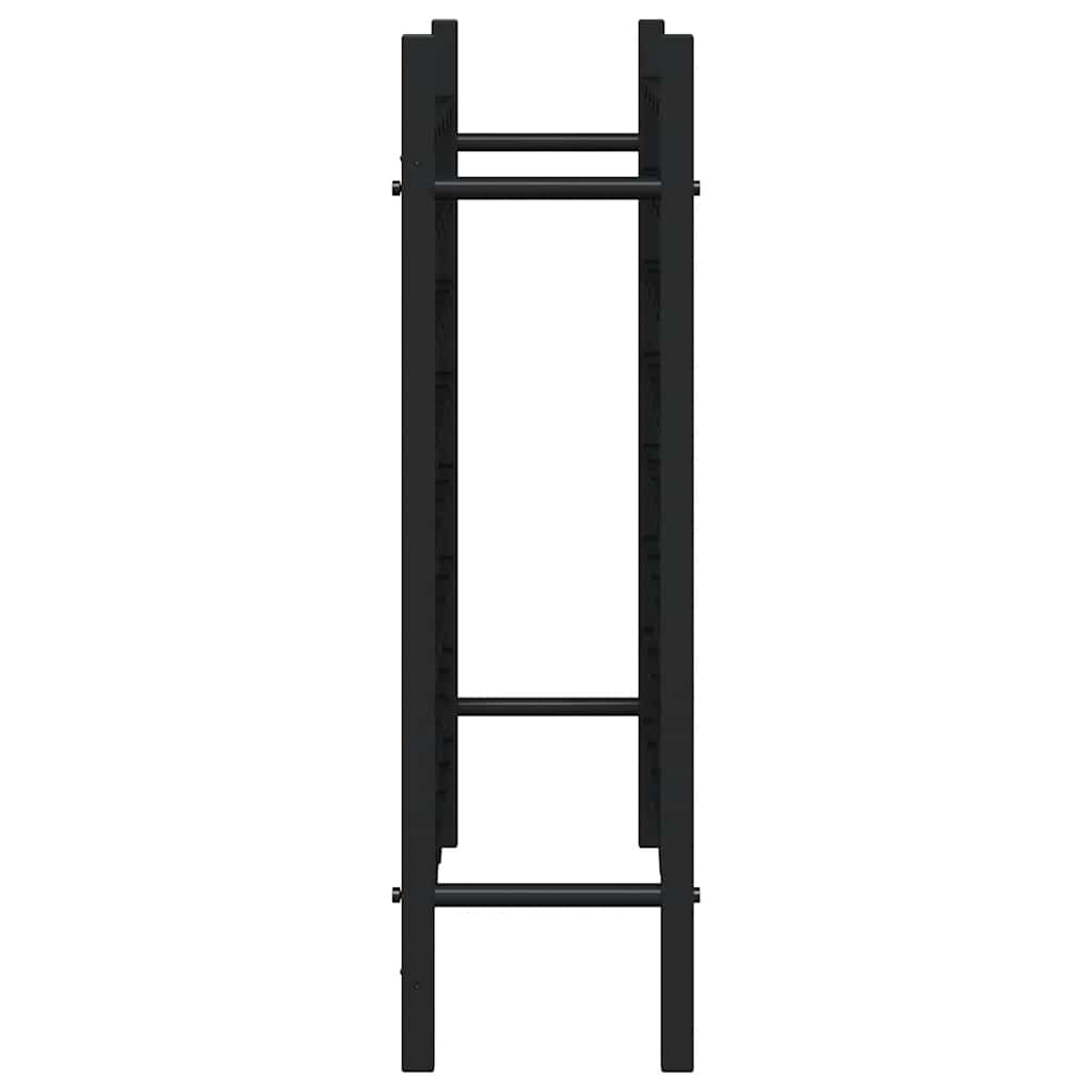 Weinregal für 48 Flaschen Schwarz Metall