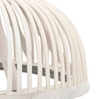 Pendelleuchte Bambus 40W 34x14,5 cm Halbrund E27