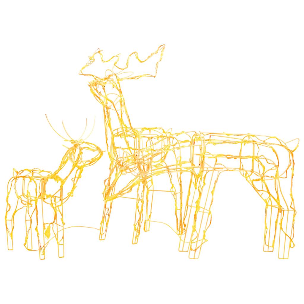 3-tlg. LED-Rentiere Set Weihnachtsdekoration 229 LEDs