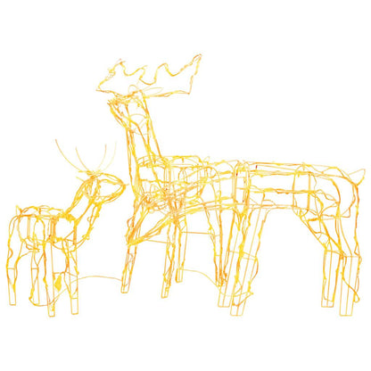 3-tlg. LED-Rentiere Set Weihnachtsdekoration 229 LEDs