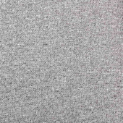 Verdunkelungsvorhänge Haken Leinenoptik 2 Stk. Grau 140x225 cm