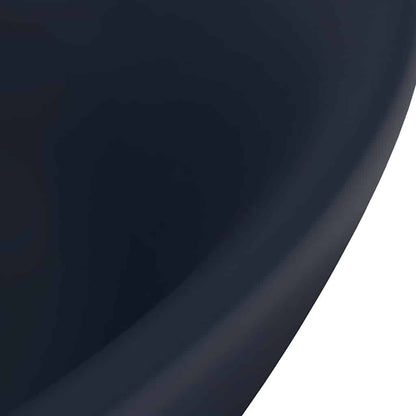 Luxus-Waschbecken Überlauf Matt Dunkelblau 58,5x39cm Keramik