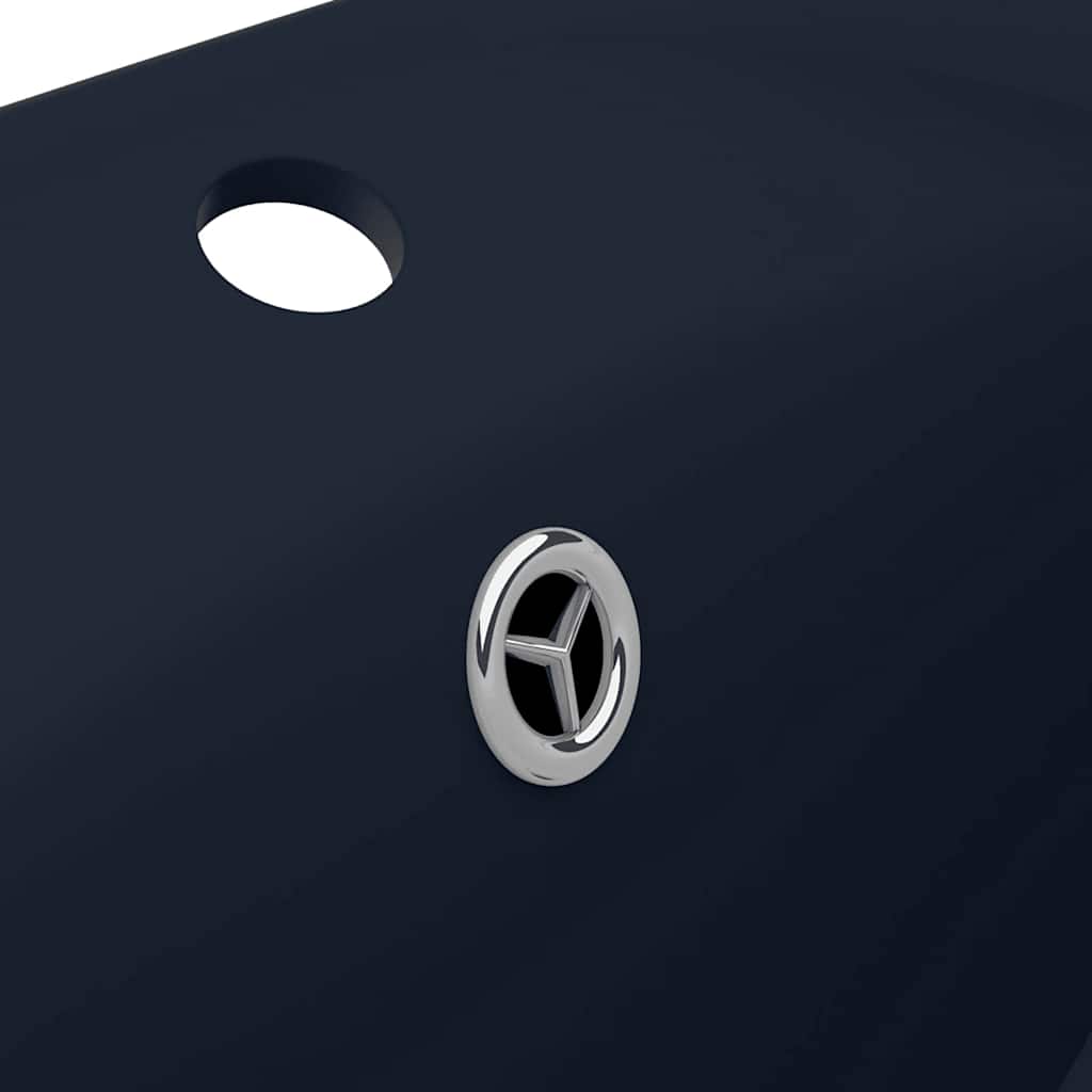 Luxus-Waschbecken Überlauf Matt Dunkelblau 58,5x39cm Keramik