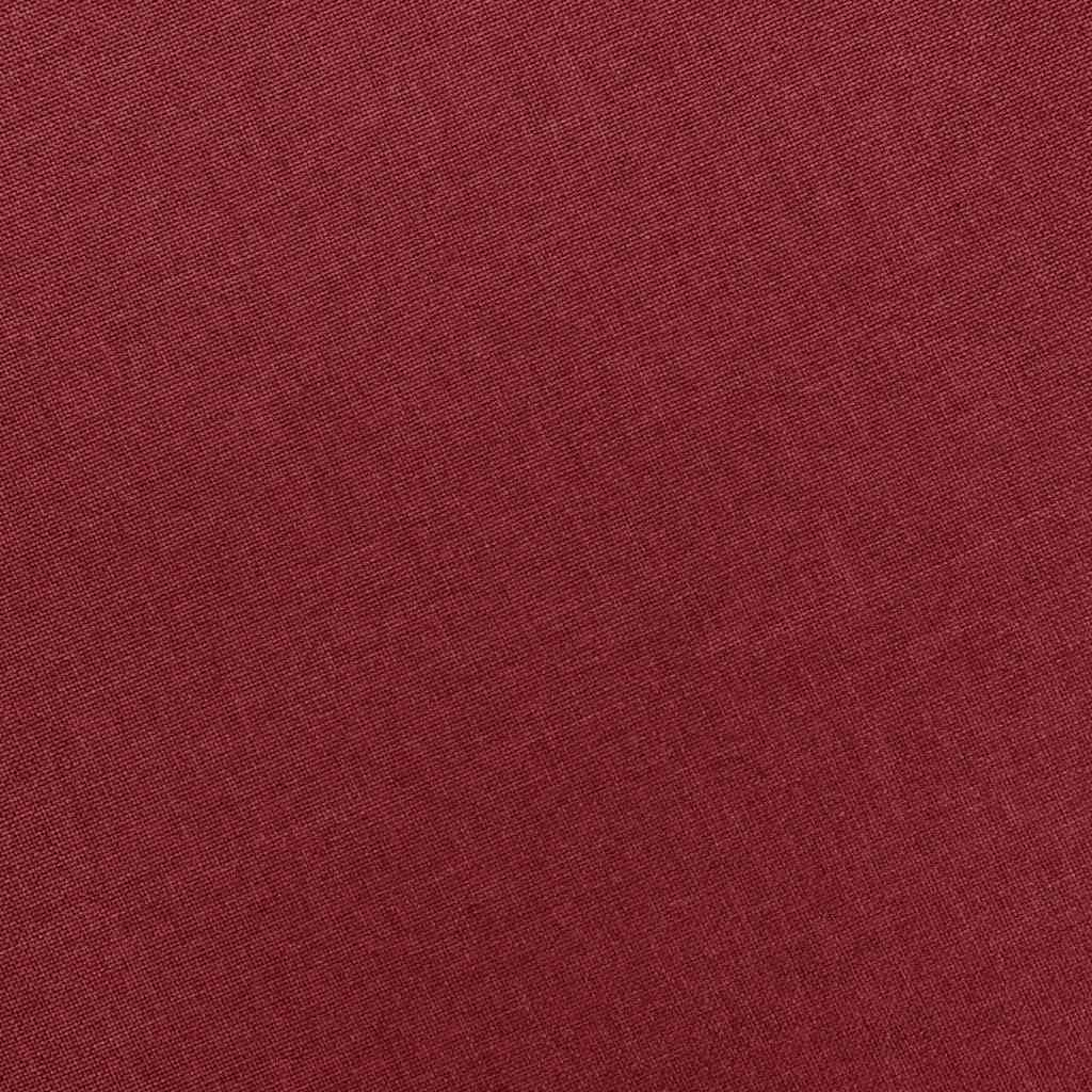 Massagesessel mit Hocker Weinrot Stoff