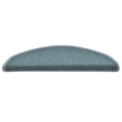 Stufenmatten 15 Stk. 56x17x3 cm Seeblau Halbrund