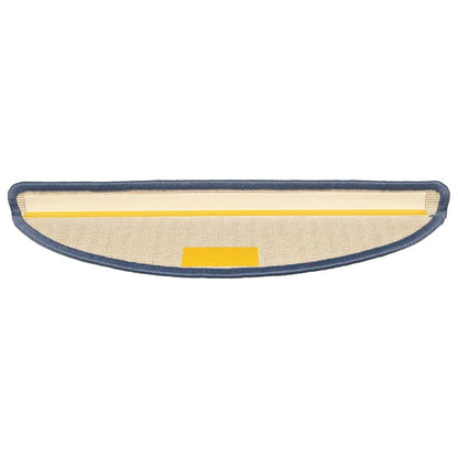 Stufenmatten 15 Stk. 56x17x3 cm Hellgrau und Blau Halbrund