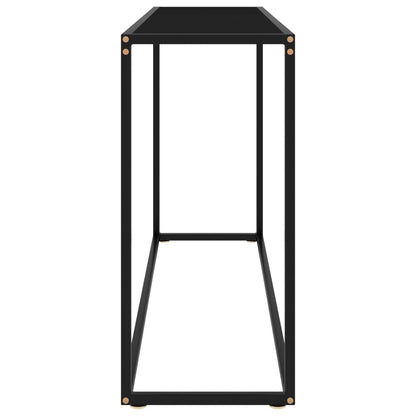 Konsolentisch Schwarz 120x35x75 cm Hartglas