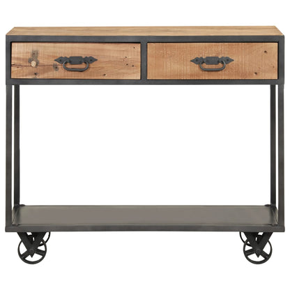 Konsolentisch 90x35x74 cm Altholz Massiv