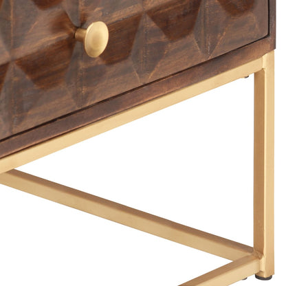 Couchtisch 112x50x40 cm Massivholz Mango